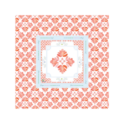 Oh My Mahjong Pop of Poppy Instructional Mahjong Tablecloth