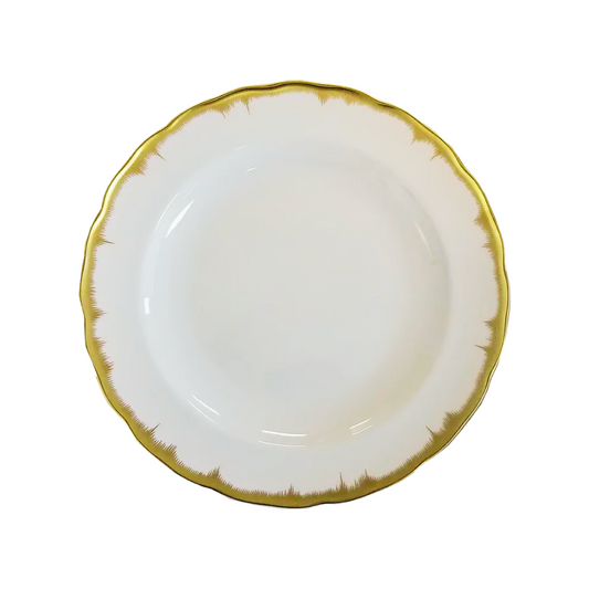 Mottahedeh Chelsea Feather Gold Dinner Plate
