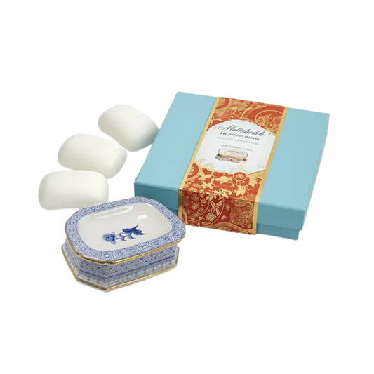 Mottahedeh Cornflower Blue Lace Gift Soap Set