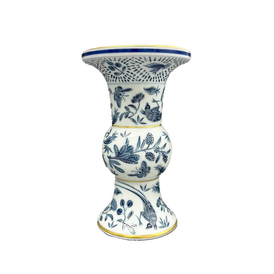 Mottahedeh Blue Butterfly Shang Vase