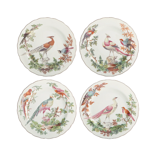 Mottahedeh Chelsea Bird Dessert Plates (set of 4)