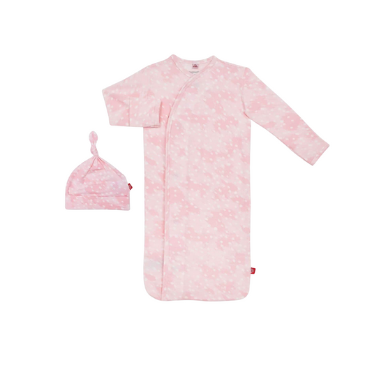 Magnetic Me Pink Doeskin Modal Gown & Hat