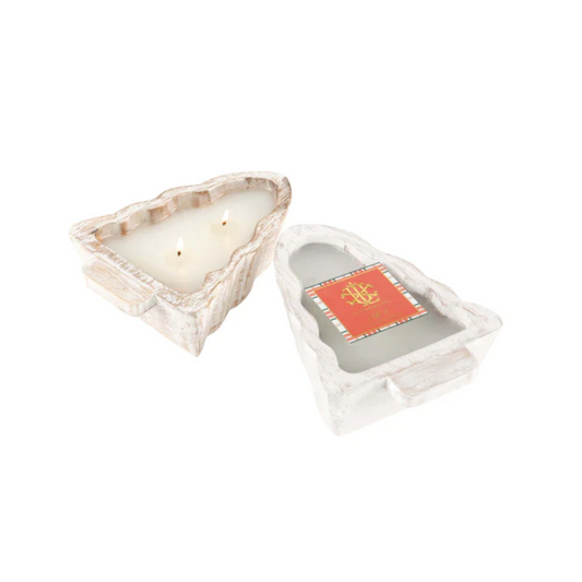 Lux Fragrances Noble Fir White Small Tree Dough Bowl