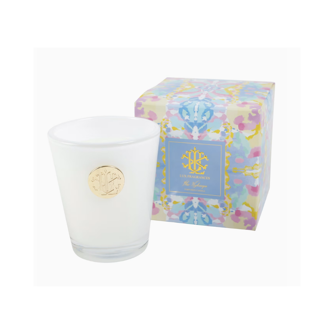 Lux Fragrances Blue Hydrangea Candle