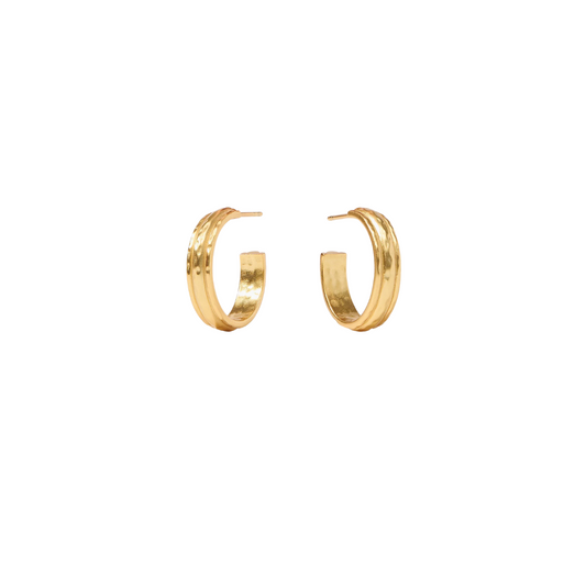 Julie Vos Madison Hoop-Gold-S