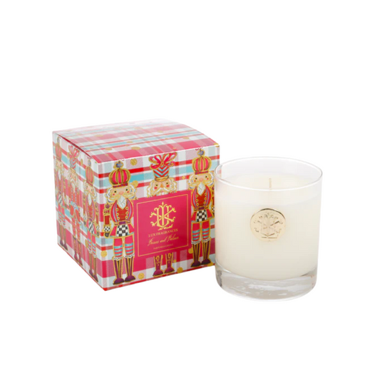 Lux Fragrances Berries & Balsam 8 oz Designer Box Candle