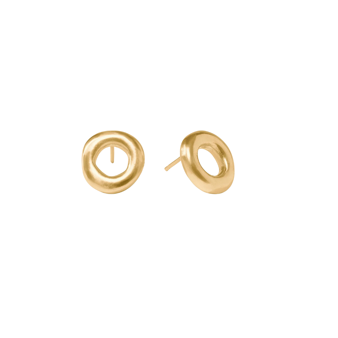 Julie Vos Wave Circle Stud