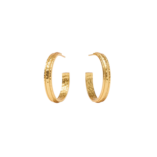 Julie Vos Madison Hoop-Gold-M
