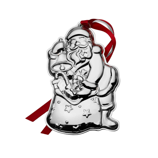 Wallace 2023 Sterling Santa Ornament