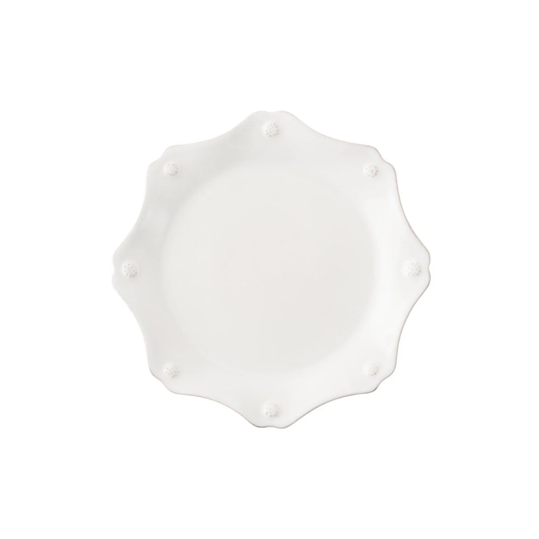 Juliska Berry and Thread Whitewash Scallop Dessert/Salad Plate