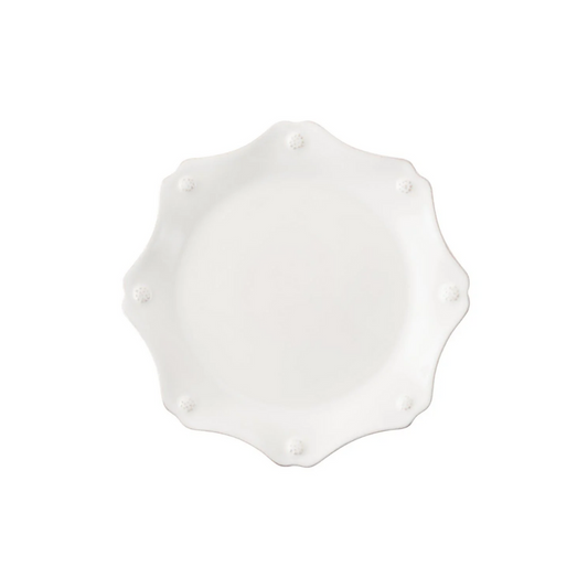 Juliska Berry and Thread Whitewash Scallop Dessert/Salad Plate