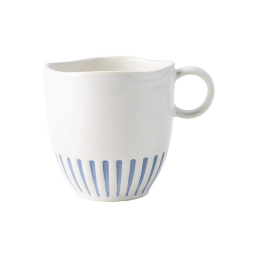 Juliska Sitio Stripe Indigo Mug
