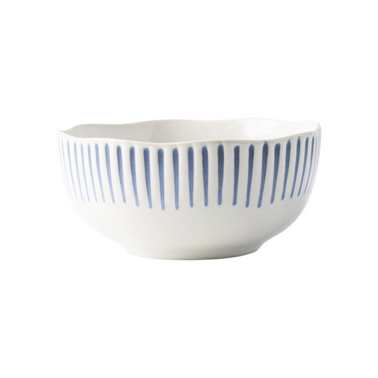 Juliska Sitio Stripe Indigo Cereal/Ice Cream Bowl