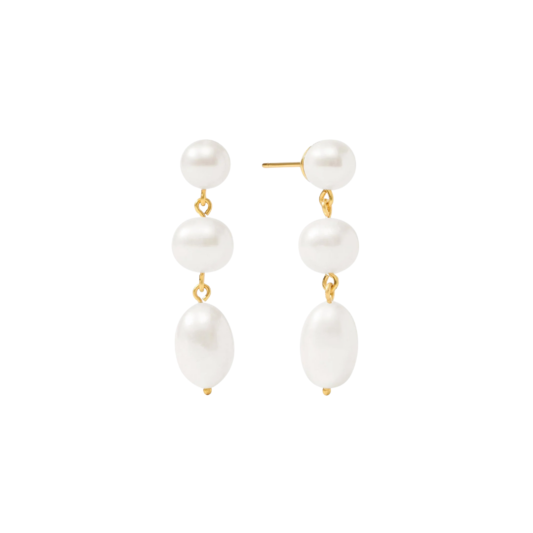 Julie Vos Astor Pearl Tier Earring-Pearl-OS