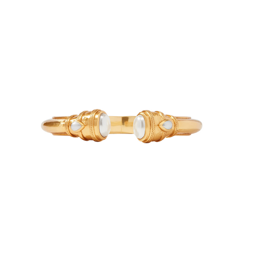 Julie Vos Cannes Demi Cuff - Gold- Pearl