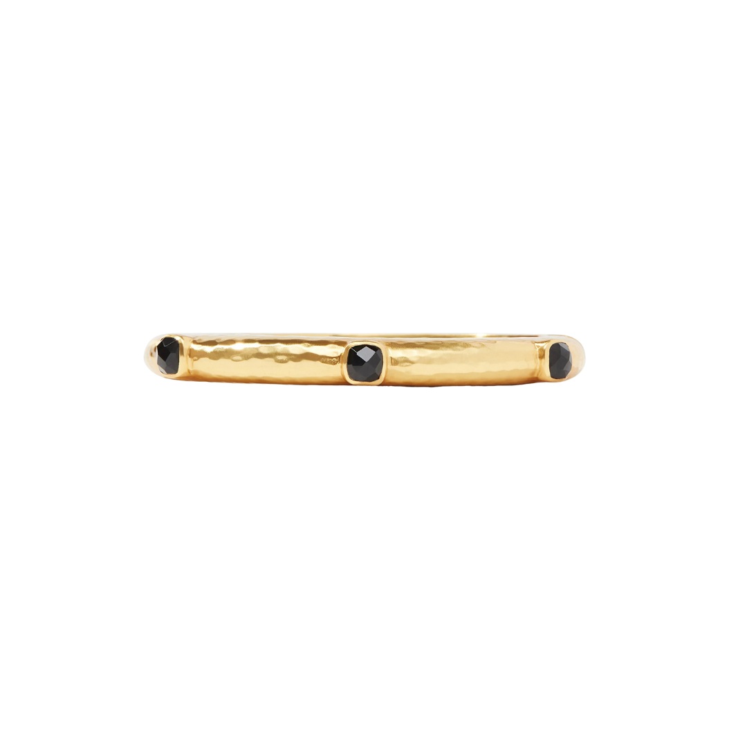 Julie Vos Catalina Hinge Bangle - Obsidian Black