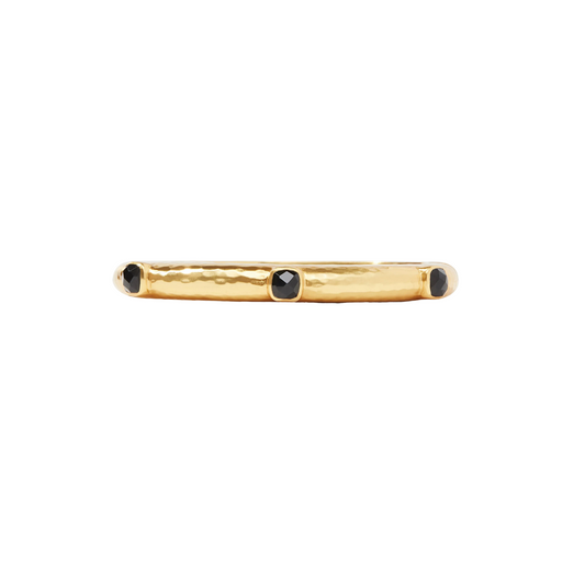 Julie Vos Catalina Hinge Bangle - Obsidian Black