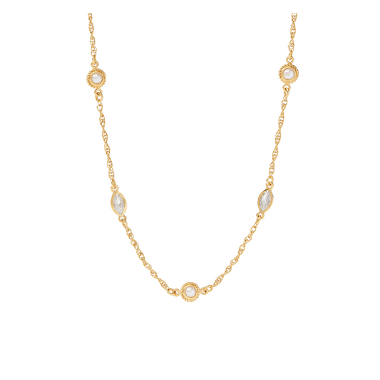 Julie Vos Monaco Delicate Station Necklace