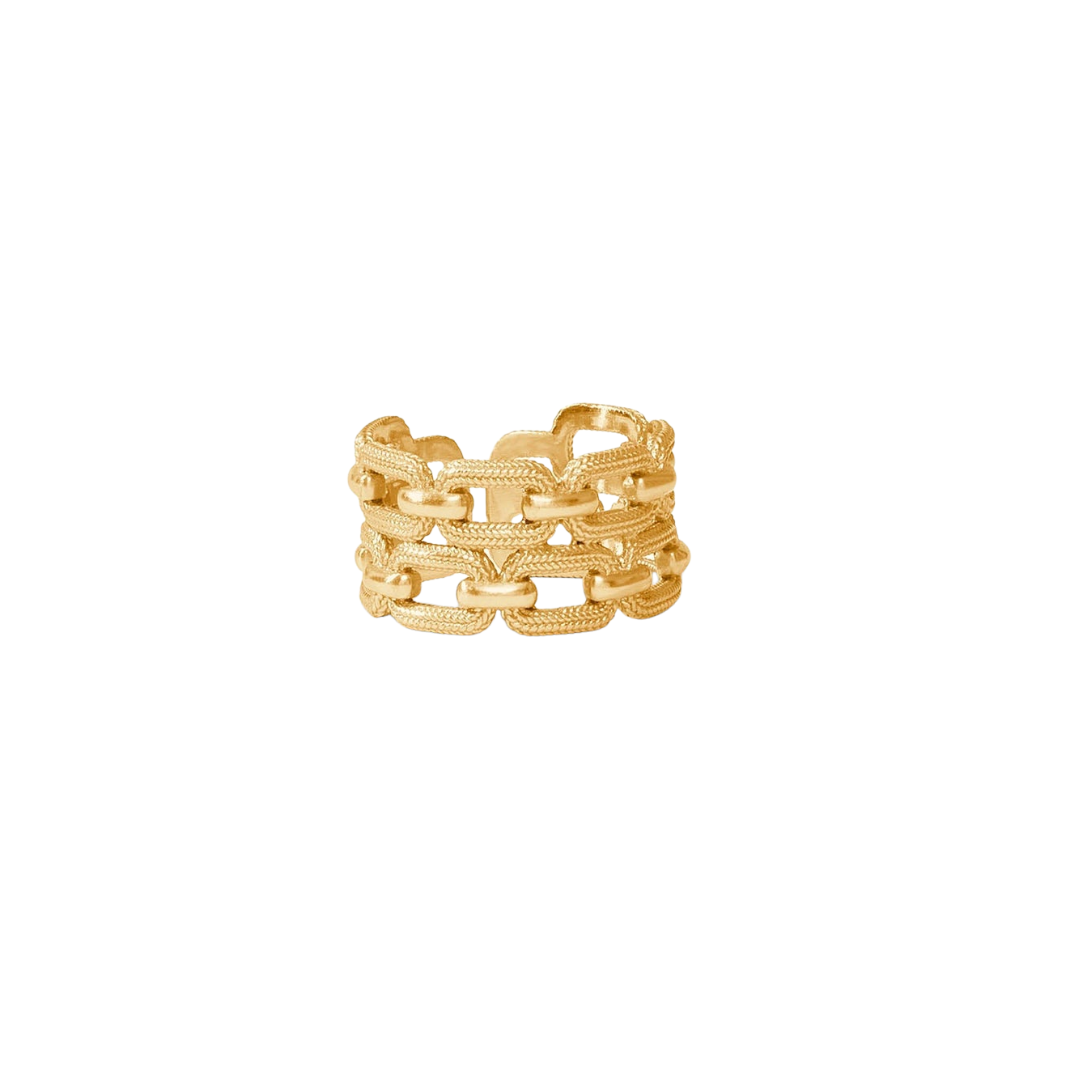 Julie Vos Cheval Paperclip Ring - Gold