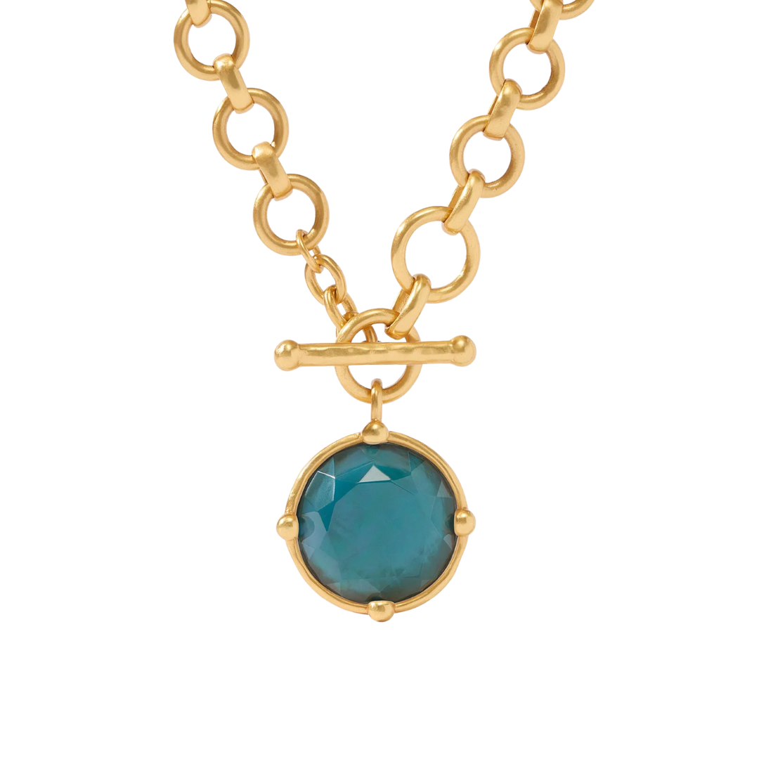 Julie Vos Honeybee Demi Necklace - Peacock Blue
