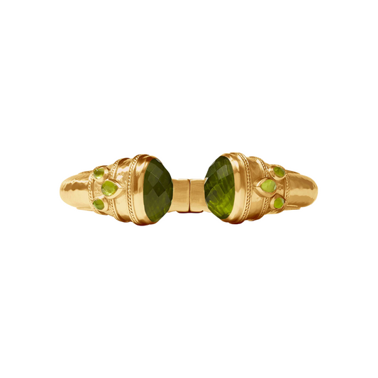 Julie Vos Cannes Cuff - Iridescent Jade Green