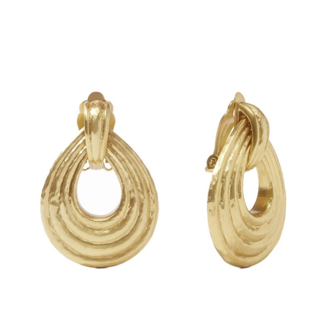 Julie Vos Havana Doorknocker Clip- Gold- OS