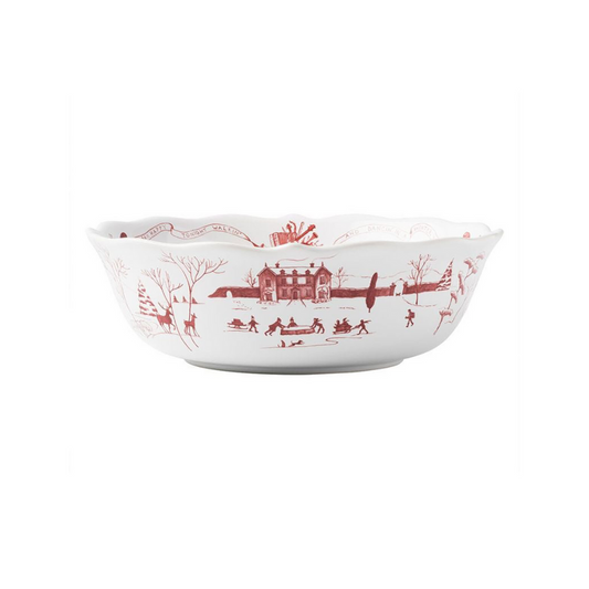 Juliska Country Estate Winter Frolic Ruby 10" Serving Bowl