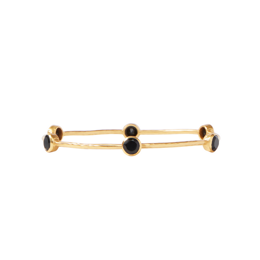 Julie Vos Milano Bangle - Obsidian Black S