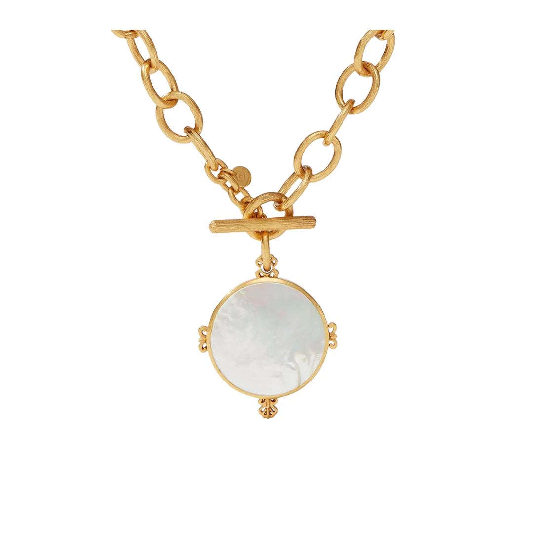 Julie Vos Meridian Statement Necklace - Mother of Pearl