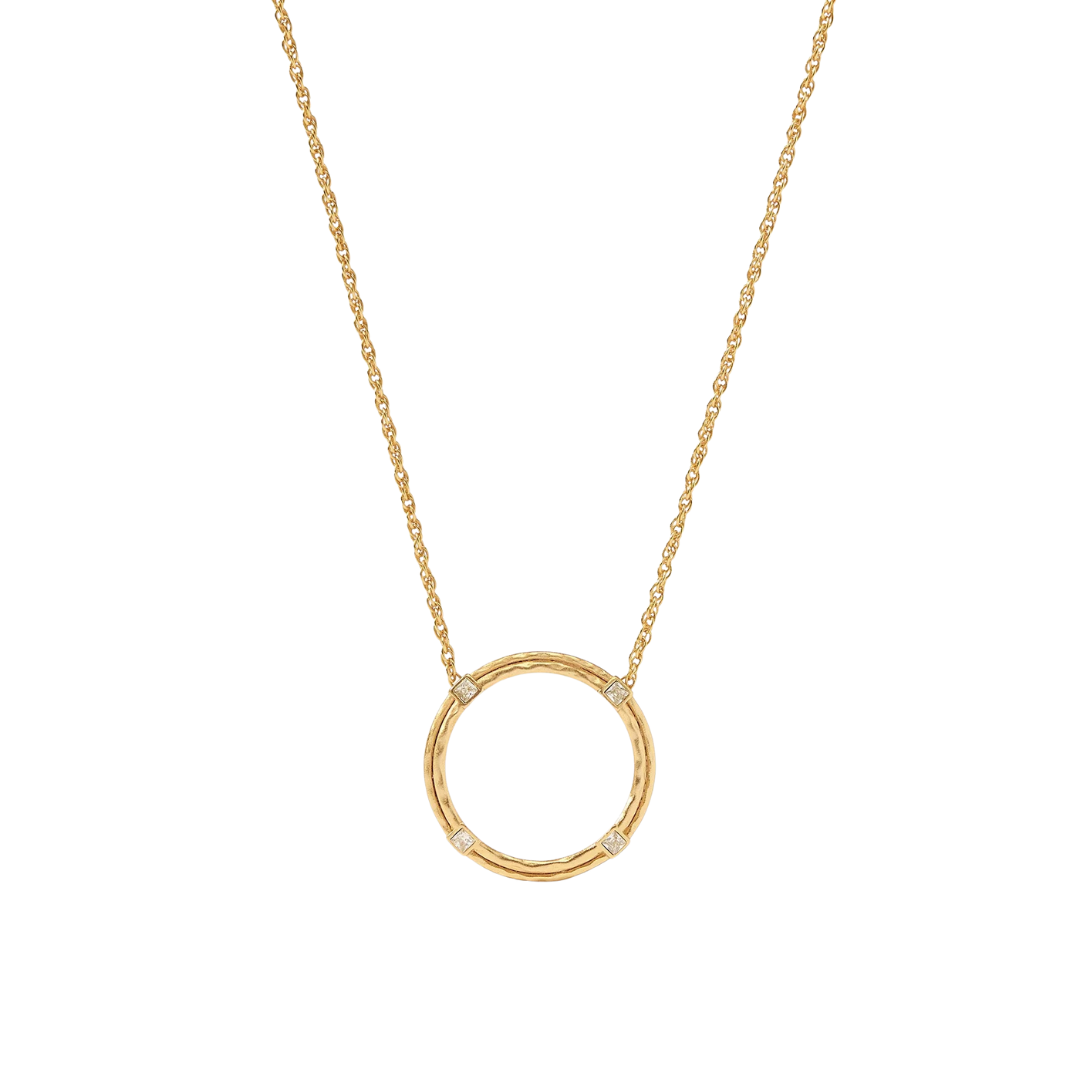 Julie Vos Astor Delicate Necklace - Gold - Cubic Zirconia - OS