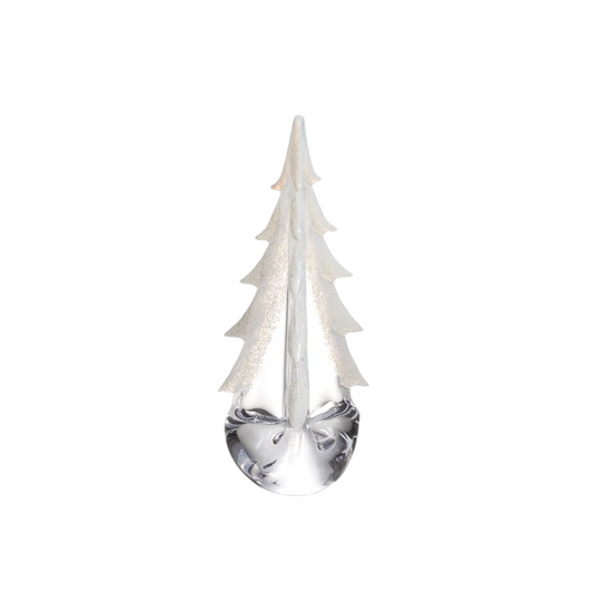 Simon Pearce Snowy Branches Evergreen in Gift Box - 12"
