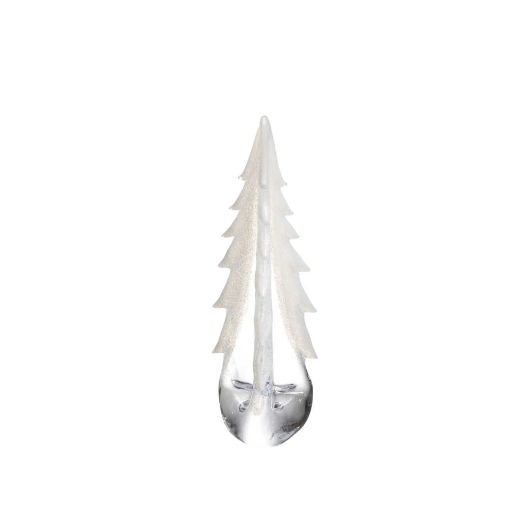 Simon Pearce Snowy Branches Evergreen in Gift Box - 16"