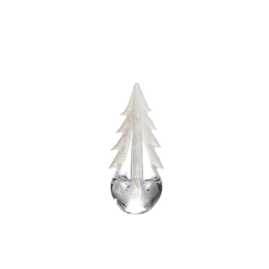Simon Pearce Snowy Branches Evergreen in Gift Box - 8"