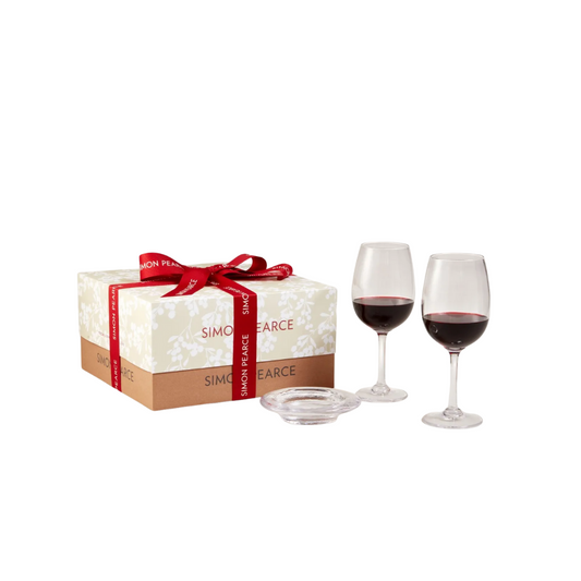Simon Pearce Woodstock Red Wine Gift Set