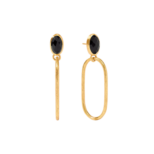 Julie Vos Ivy Statement Earring - Obsidian Black
