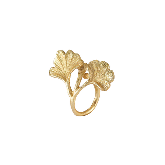 Gingko Gold Napkin Rings