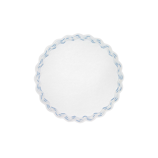 Belgravia Blue 15" Round Mat