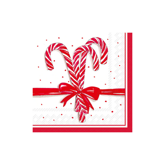Candy Cane Cocktail Napkins