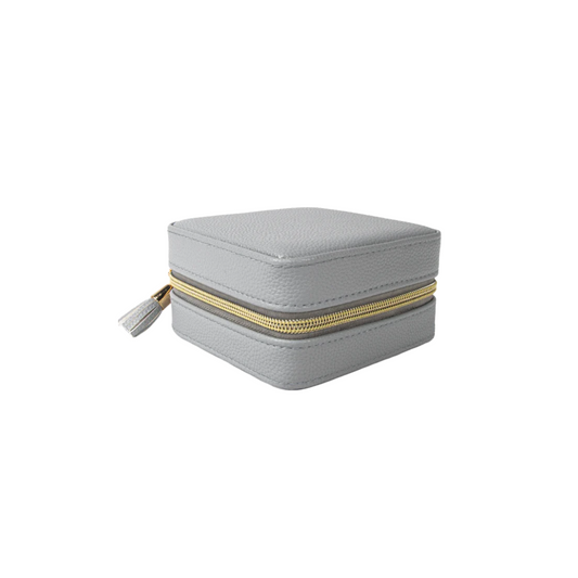 Leah Travel Jewelry Case (Light Gray)