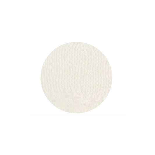 Caspari Cream Lizard Coaster Round