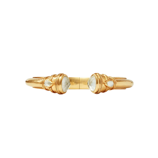Julie Vos Cannes Demi Cuff-Iridescent Clear Crystal-OS