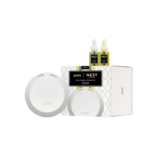 Nest Pura Smart Fragrance Diffuser Set - Bamboo and Grapefruit