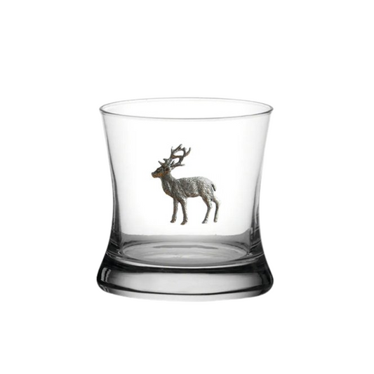Menagerie Stag Modern Rocks Glass/Tumbler