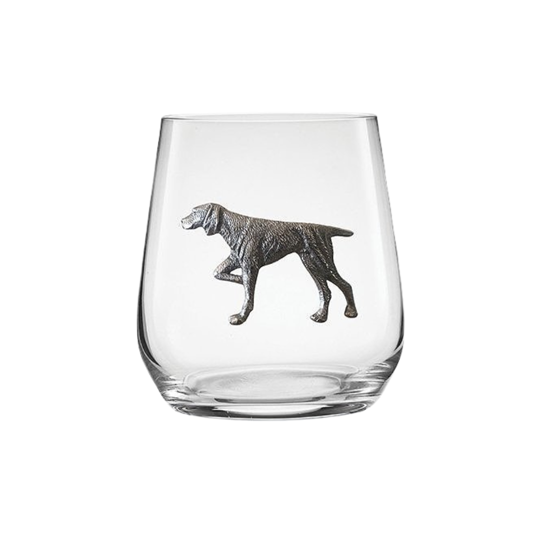 Menagerie Pointer Stemless Wine Glass