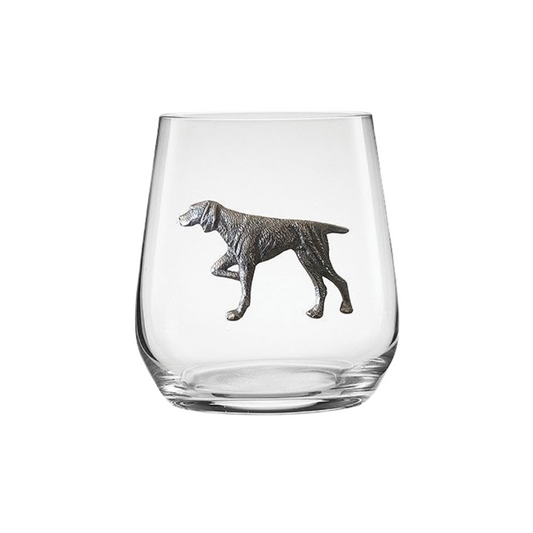 Menagerie Pointer Stemless Wine Glass