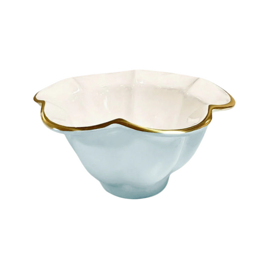 Beatriz Ball Encanto Devon Small Bowl - Sky Blue and White