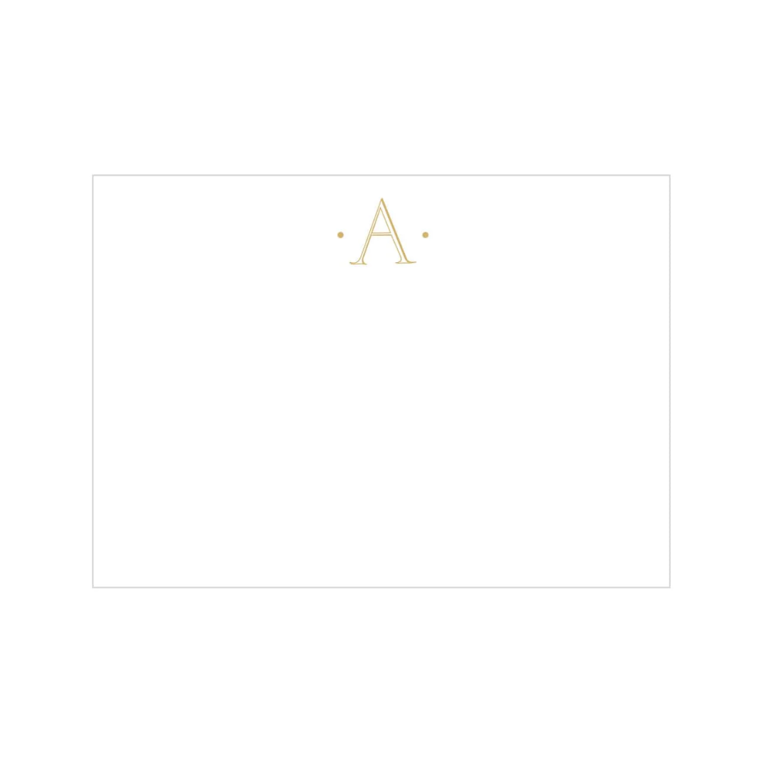Caspari Antique Plain Letter Foil Correspondence Cards