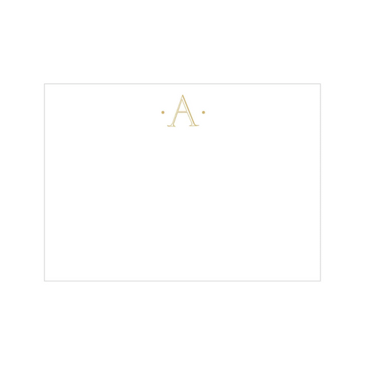 Caspari Antique Plain Letter Foil Correspondence Cards