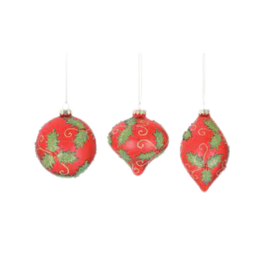 Burton and Burton Raised Holly Ornament