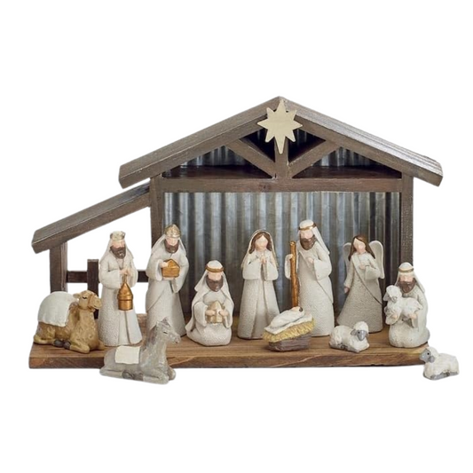 Burton and Burton He is Love 12 pc Nativity